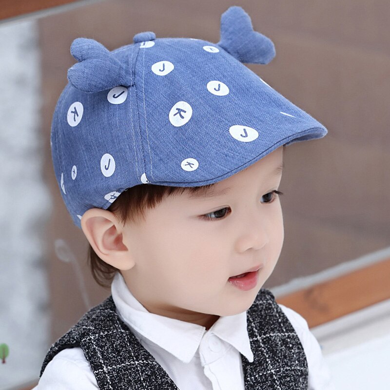 Lente zomer baby hoed schattige oren baby meisje jongen baseball pet nfant peuter baret hoed kinderen kinderen zonneklep petten motorkap