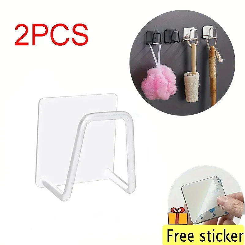 Küche Zubehör Küche Waschbecken Schwamm Halter Regal Klebe Halter Ablauf Trocknen Rack Wand Haken Zubehör Lagerung Organizer: Freier Raum