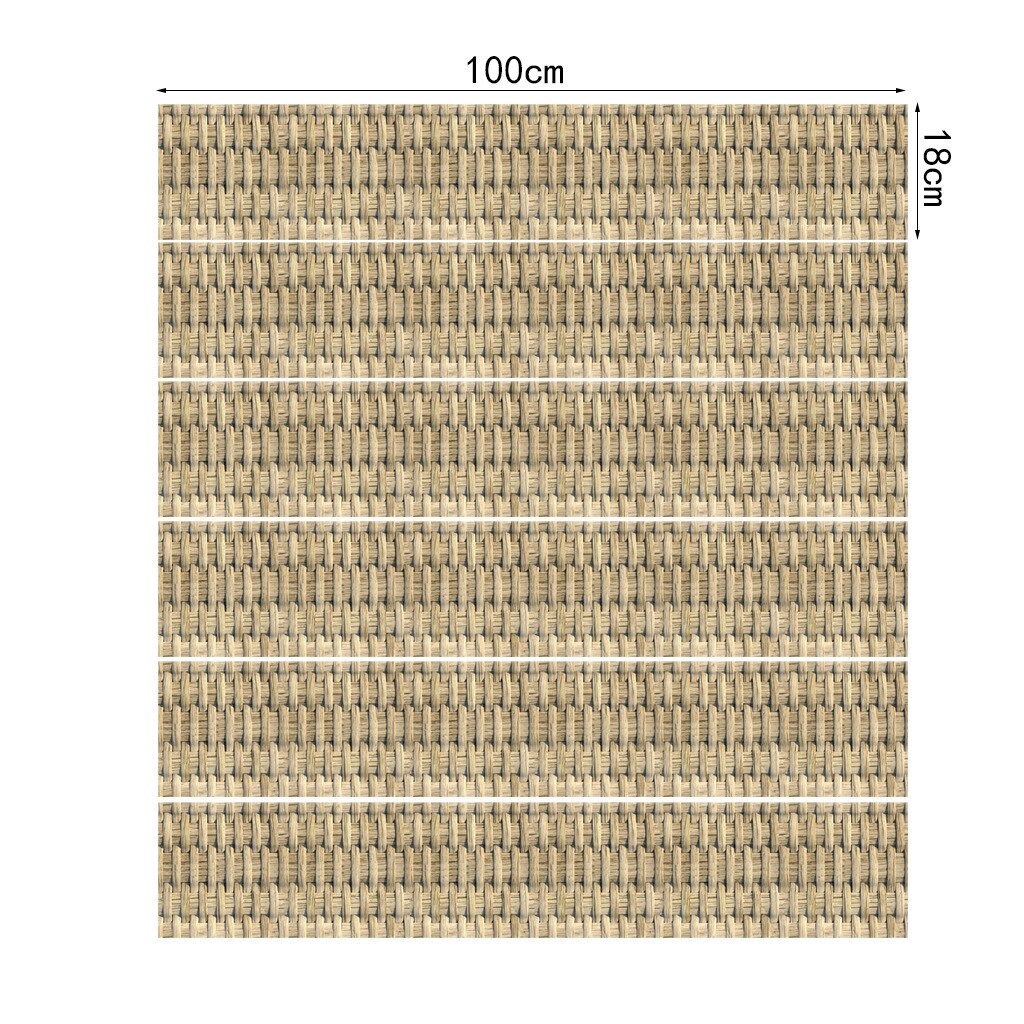 6pcs Stairway Decal Stickers Counter Steps Stairs Decoration Ladder Accessories Wooden Staircase Renovation Upholstery: AFLT008