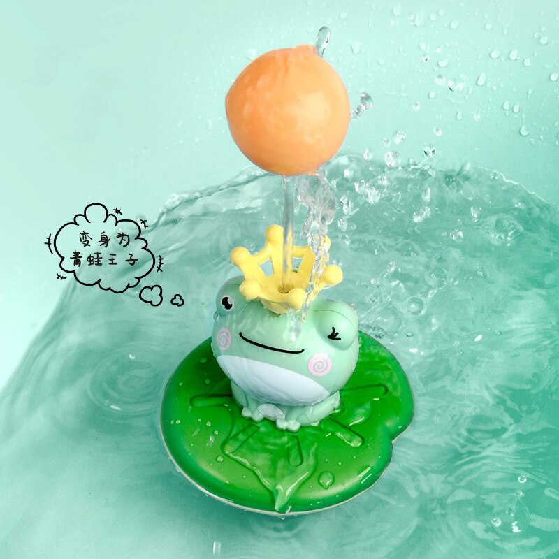 Water Play Toy Spray Water Shower Swim Pool Bathing Game Cute Frog Waterproof Electric For Kids Educational Bath Toy