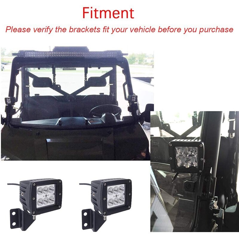 Werk led licht pod pro-fit kooi a-stijl beugels voor polaris ranger 500 570 900 1000 xp
