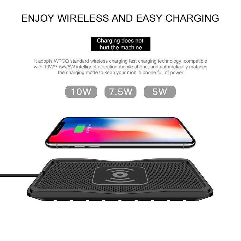 10W 7.5W 5W Qi Draadloze Oplader Auto Oplader Draadloos Opladen Dock Pad Voor Samsung S9 Snelle Telefoon oplader Voor Iphone X 8Plus Xr