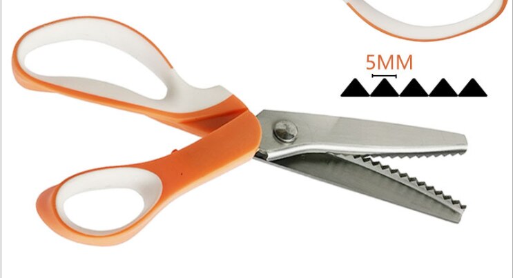 Sägezahn Schere Dreieckige Schneider Leder Schere NäHenne Schere Schneiderei Messer Schneider Leder Handwerk NäHenne Messer: Dreieck-Orange