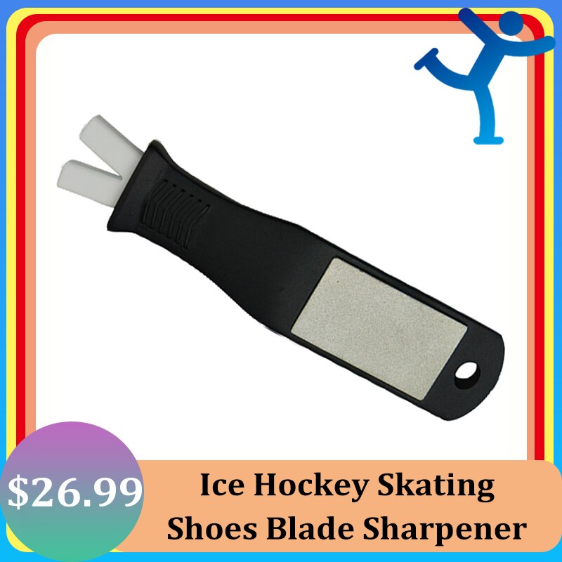 Ice Hockey Figure Speed Skating Shoes Blade Sharpener Hand Held Skate Blade Edge Sharpener Tool Grinding Stone