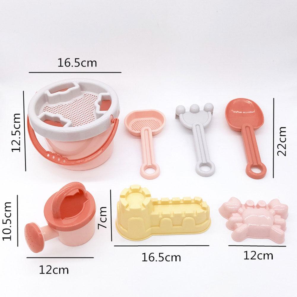 8 Stks/set Strand Speelgoed Kinderen Set Baby Zand Spelen Emmer Baggeren Tool Set Speelgoed Shovelsnow Schop O0G0