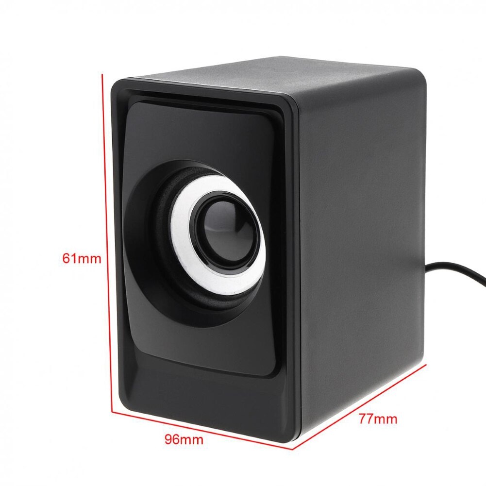 USB 2.1 Subwoofer Desktop Speaker with 3.5mm Audio Plug for PC Laptop Cellphone