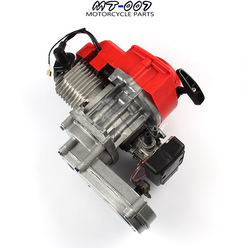 High Performance 49CC 2 Stroke Motor Engine with T8F 14t Gear Box Easy to Start Pocket Bike Mini Dirt Bike Engine DIY Engine
