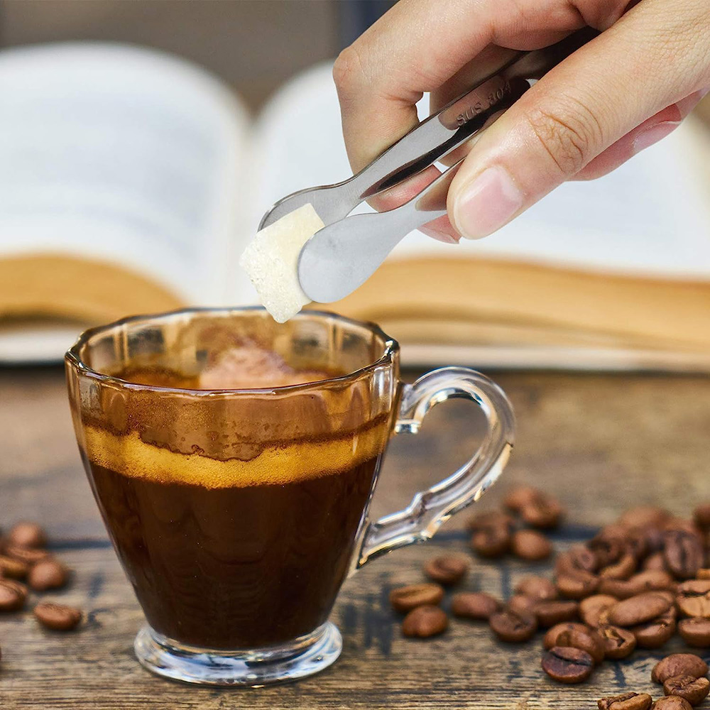 Szczypce robić cukru ze stali nierdzewnej hotel bar zbieracz robić kostek lodu Narzędzie robić serwowania kawy i herbaty, różowo-złote