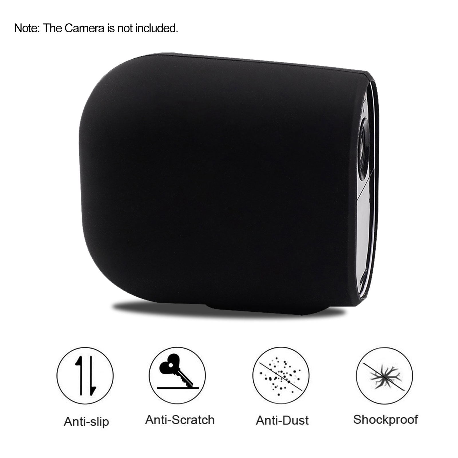 1 Pack Silicone Skin Compatible with Arlo Essential Cameras Security Weatherproof UV-resistant Case