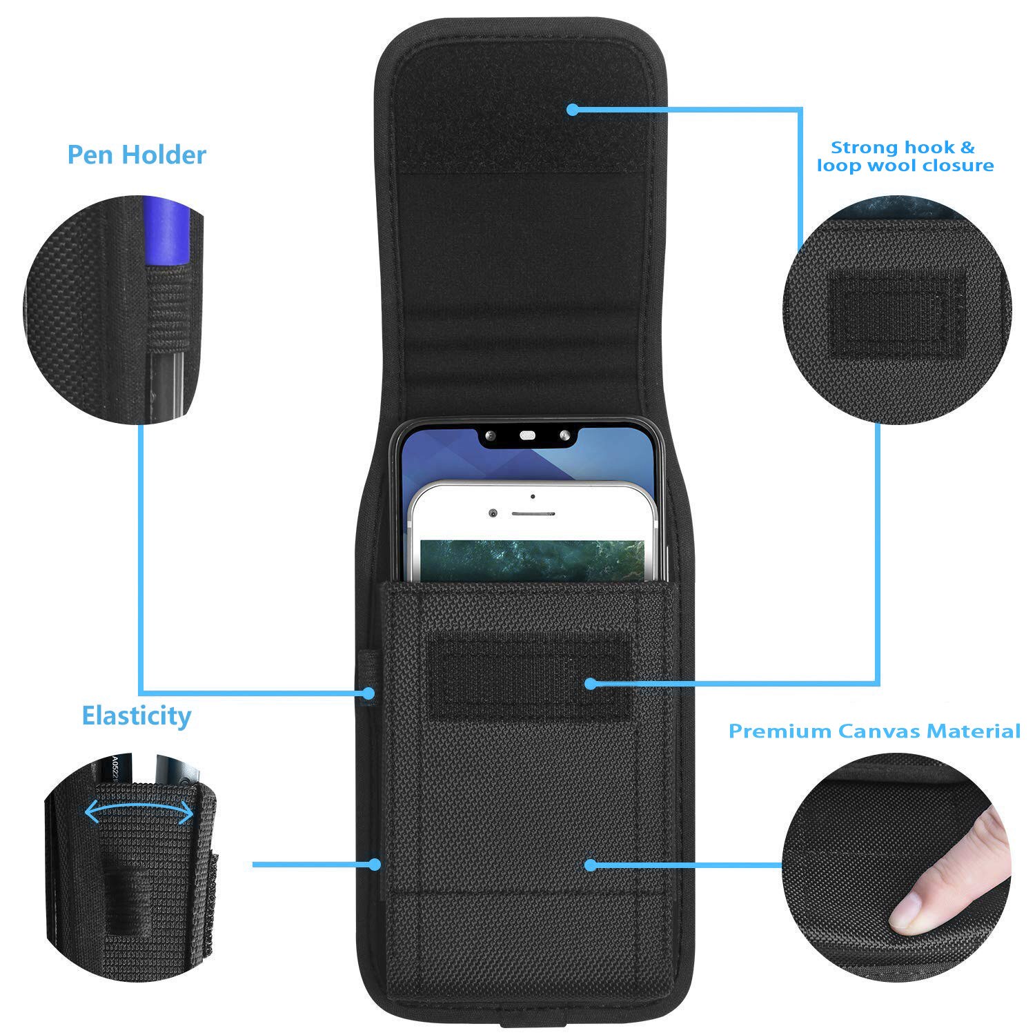 Telefoonhoesje riemclip tas voor xiaomi redmi 9 hoesje redmi 9a 9c hoesje houder universele heuptas anti mobiele telefoon