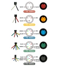 2-6 Pin Vrouwelijke Verlengen Julet Kabel Waterdichte Connector Voor Ebike Display Elektrische Fiets Scooter Signaal Kabel Accessoires