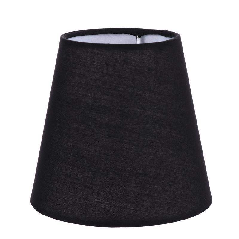 Cubierta de lámpara de tela, accesorio de lámpara de pared, cubierta antipolvo, pantalla de tela, accesorios de iluminación, 1 ud.: Black