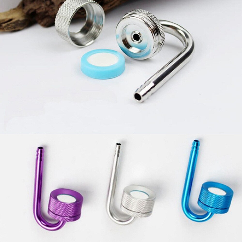 Aquarium Aluminum Alloy CO2 System Nano Diffuser Fish Tank Aquatic Plant Carbon Dioxide Atomizer Reactor Suction Cup 4*6mm Tube