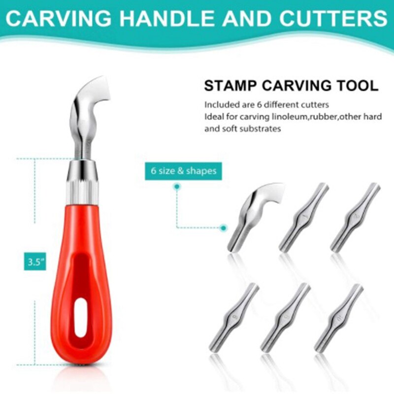 12Pcs Soft Rubber Carving Blocks Kit, Comes for Ink Paint Block Stamping, Printmaking Wallpaper and Arts & Crafts