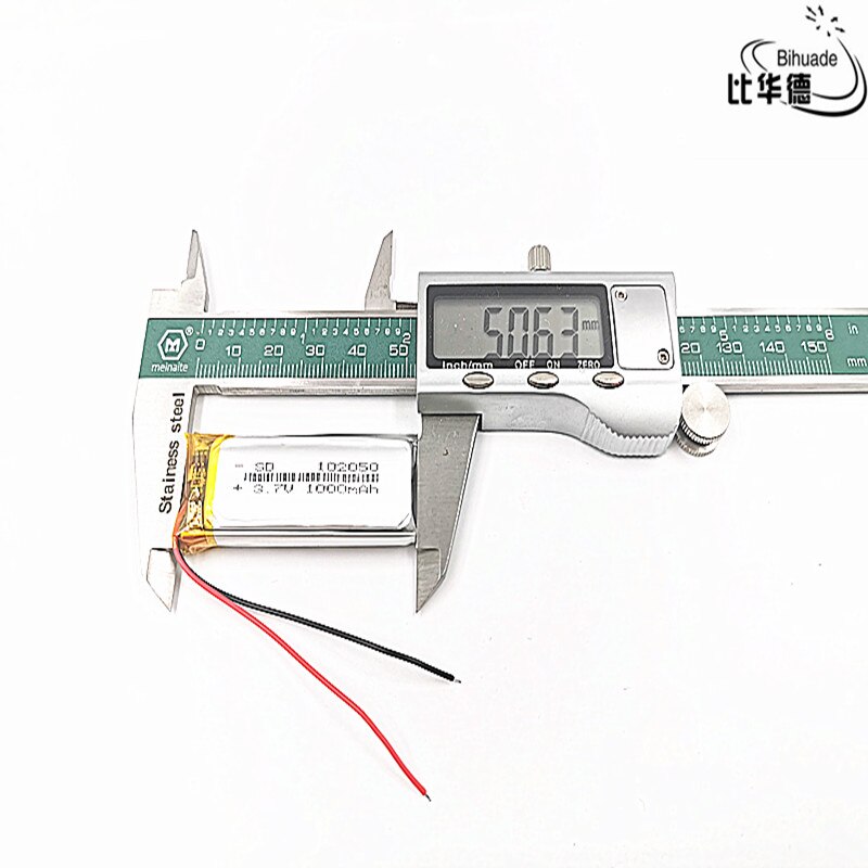 1000 mah lithium-ion polymer battery 3.7 V 102050 KTV household battery wired microphone amplifier audio computer microphone