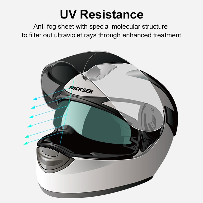 Motorhelm Anti-Fog Stickers Clear Anti-Fog Patch Film Motorfiets Accessoires Helm Lens Fog Voor K3 K4 AX8 LS2 Hjc Mt