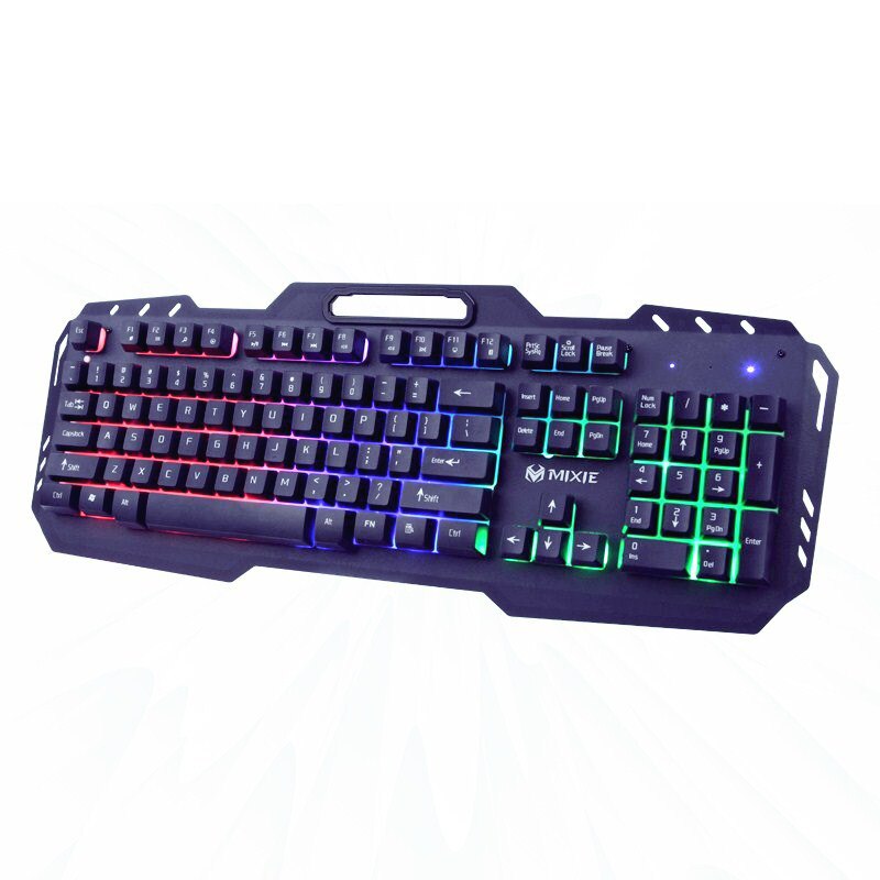 MIXIE X800 Wired Gaming Keyboard Mechanical Backlit Keyboards USB 104 Keycaps Keyboard Waterproof Computer Game Keyboards