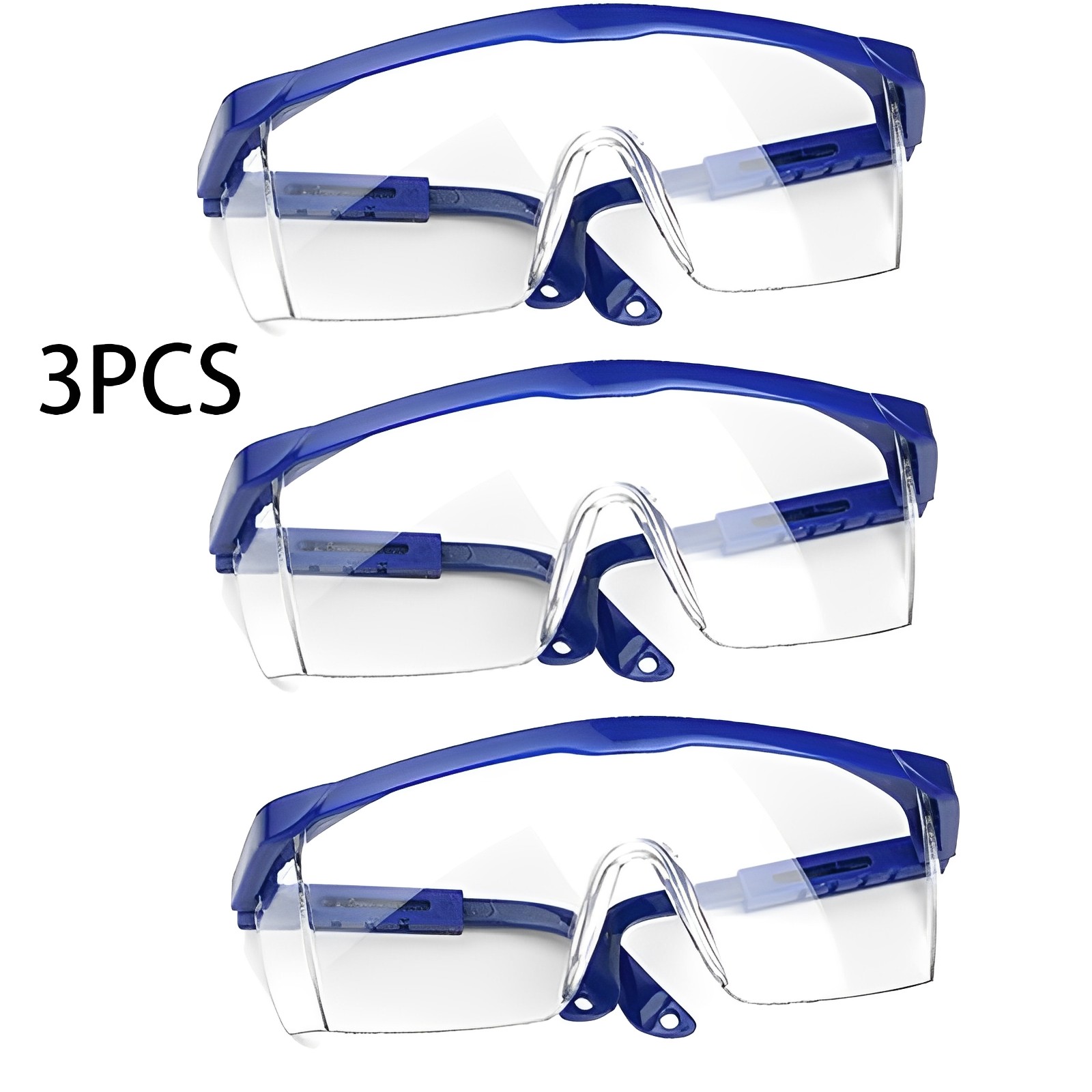 3 Stuks Anti-Splash Veiligheidsbril Oog Beschermende Lab Bril Beschermende Industriële Wind Stofdicht Bril Fietsen Bril: Roze