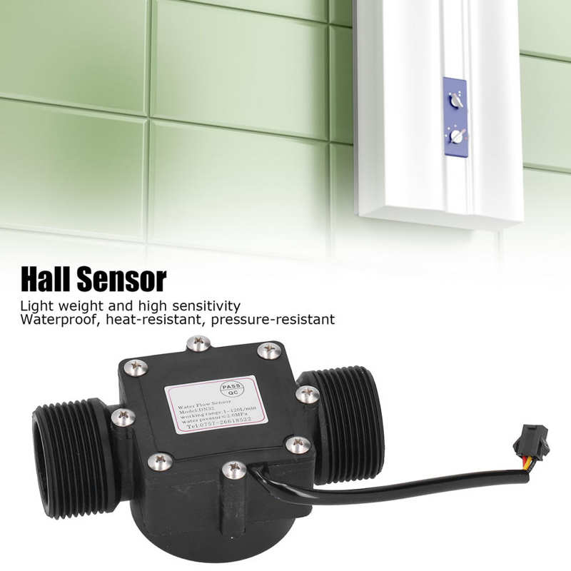 YF-DN32 Water Flow Meter G1.25in Industrial Flow Sensor Pipe Water Flowmeter Counter Hall Sensor DC3-24V