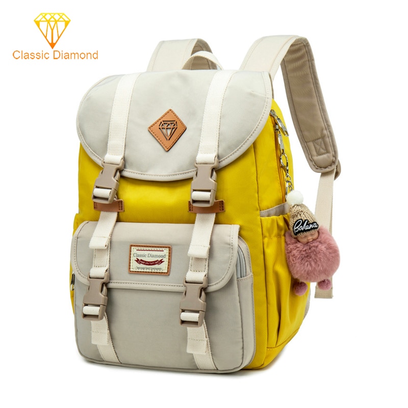 Neue Wasserdichte Campus Rucksäcke Junior Schule Taschen Für Teenager Mädchen Rucksack Schüler freundlicher Tasche Nylon prägnant Laptop Bagpack