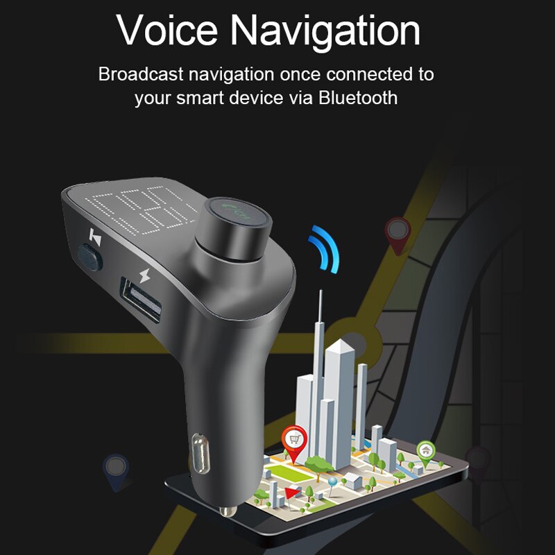 VR robot Bluetooth Handsfree Car Kit Wireless FM Transmitter Modulator Aux Car Audio MP3 Player 5V 3.1A USB Charger Adapter