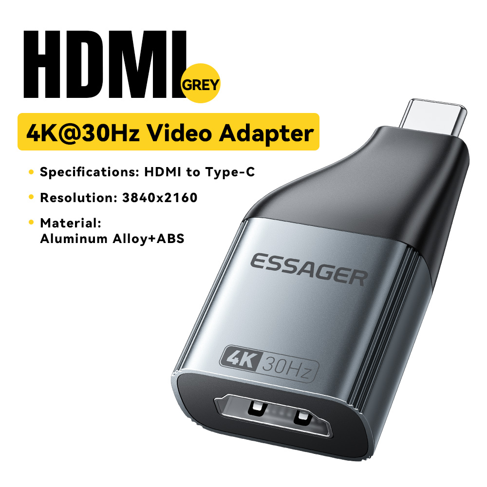 Essager USB-C to HDMI DP VGA Mini DisplayPort Adapter 8K 60Hz/4K 120Hz High-Definition Video Converter for MacBook PC Laptop: green