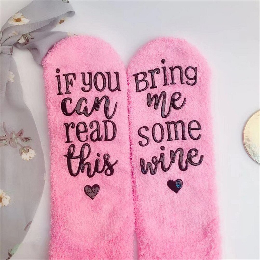 Dames heren wijnsokken met letteropdruk als je deze compressiesok kunt lezen stijlvolle unisex grappige sokken casual ademende sokken