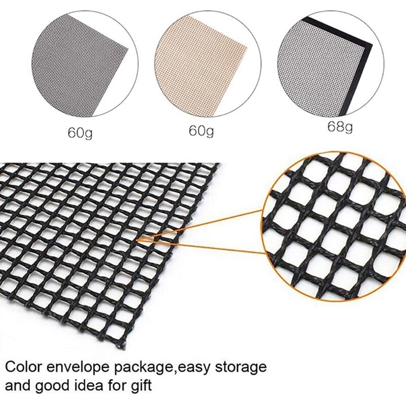 BBQ Grill Mesh Mat Non Stick, Set of 3 Barbecue Grilling Mats for Outdoor Grill, Heat Resistant Baking Mat,40X33CM