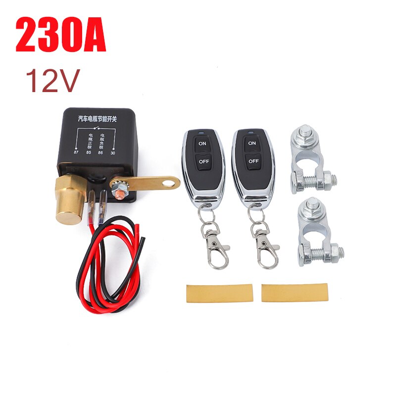 12v 230a auton akun katkaisu katkaistu isolator master plus/negatiivinen yleinen integroitu langaton kaukosäädin