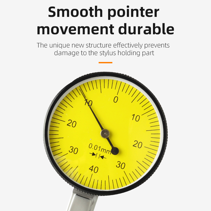 Precision 0.01mm Dial Indicator Gauge 0-10mm Meter Precise 0.01mm Resolution Indicator Gauge Mesure Instrument Tool Dial Gauge
