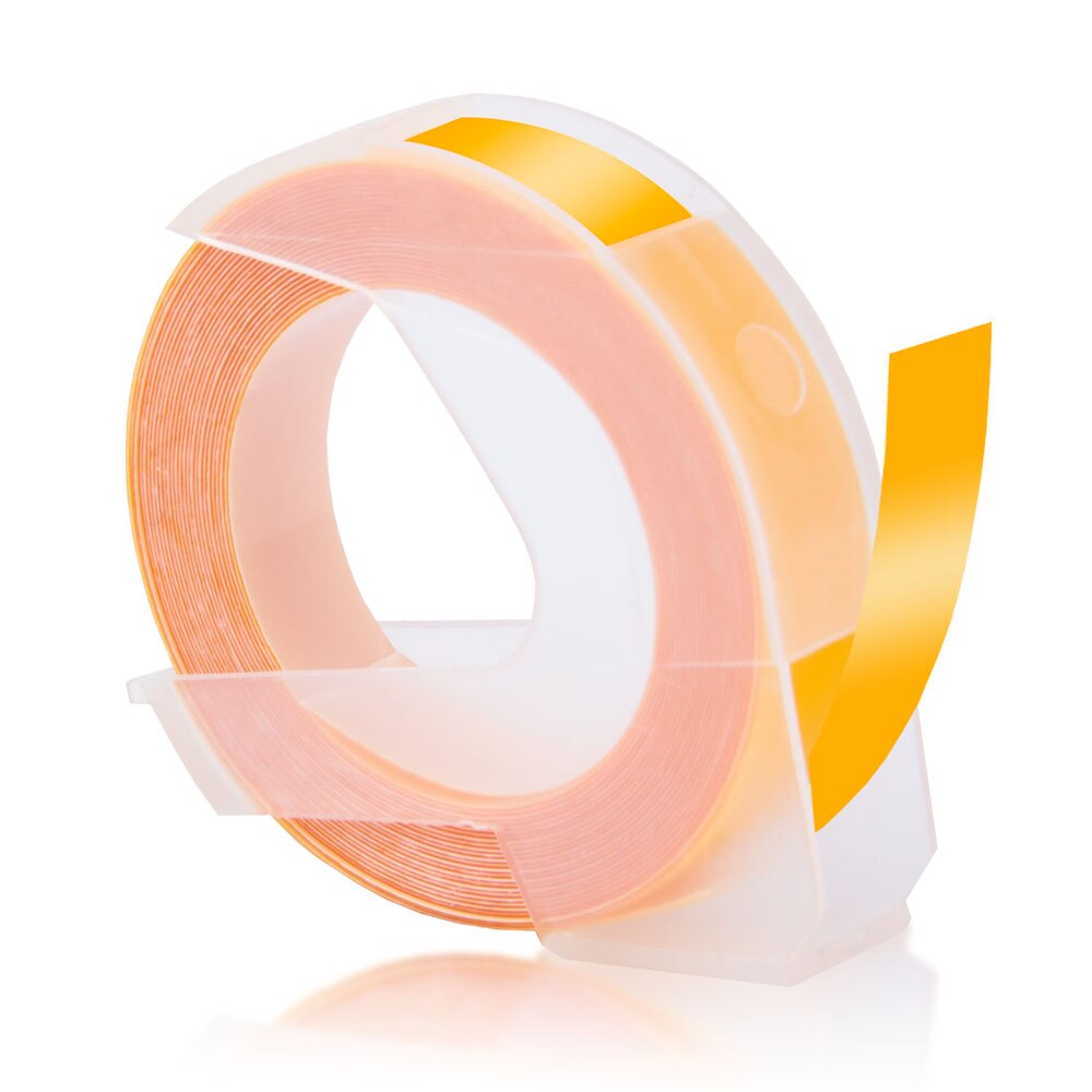 Topcolor kompatybilny Dymo 3D taśmy etykietowe tłoczenie etykiety dla Dymo drukarka do etykiet drukarka wstążka maszyna do etykietowania 1610 Motex E101: Yellow