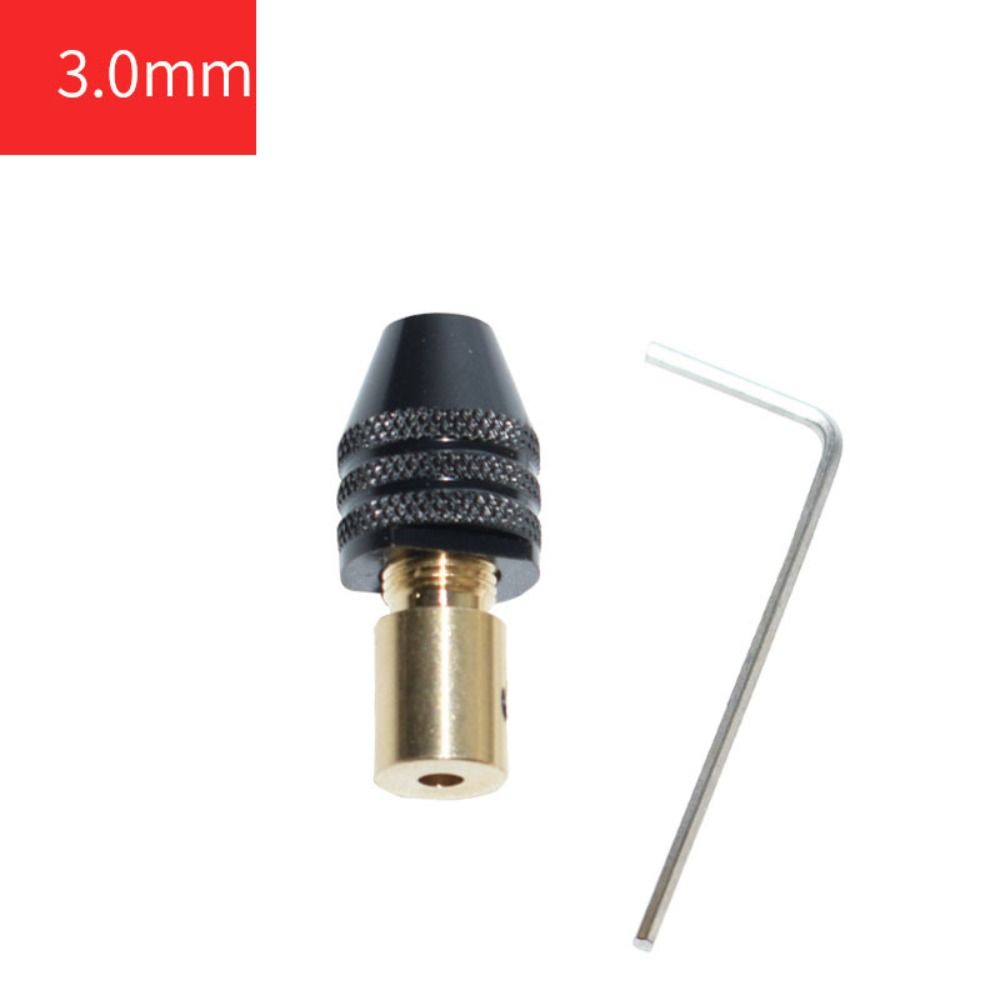 Portabrocas eléctrico pequeño y duradero de 0,3-3,4mm, herramienta de portabrocas de taladro eléctrico pequeño Universal, pinza de broca multifunción: Granate