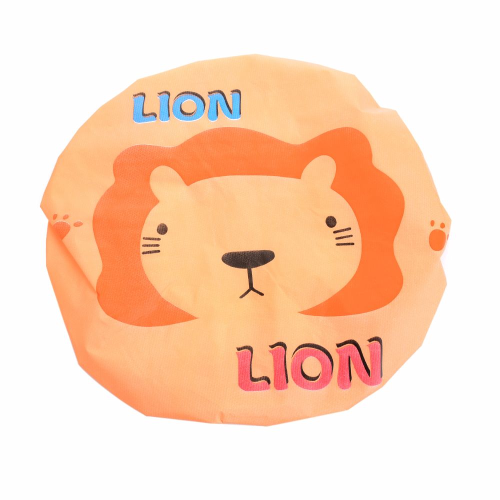 thirstyAA Plastic Waterproof Shower Caps Eco-Friendly Cartoon Lovely Elastic Band Hat Bath Cap Bathroom Women Bathing Cap: B