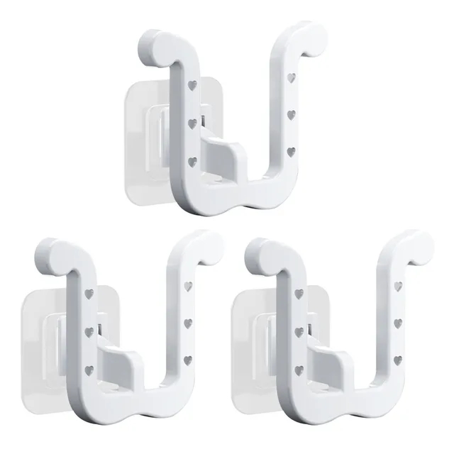 Porta pantofole autoadesivo per bagno, semplice gancio per pantofola, portaoggetti per WC, portaoggetti per telecamera da letto, a parete, per asciugare le scarpe: Blu