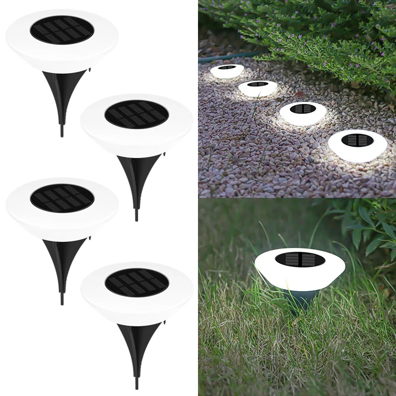 1-20Pack Solar Lights Outdoors Lamp 360° LED Floor Lights IP65 Waterproof with On/Off for Garden Yard Backyard Driveway Patio: moon blue