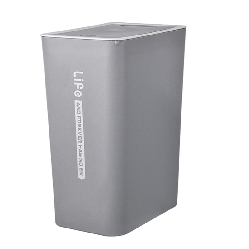 Household Simple And Hand-Pressed Trash Can/Kitchen Trash Can: Coral Red