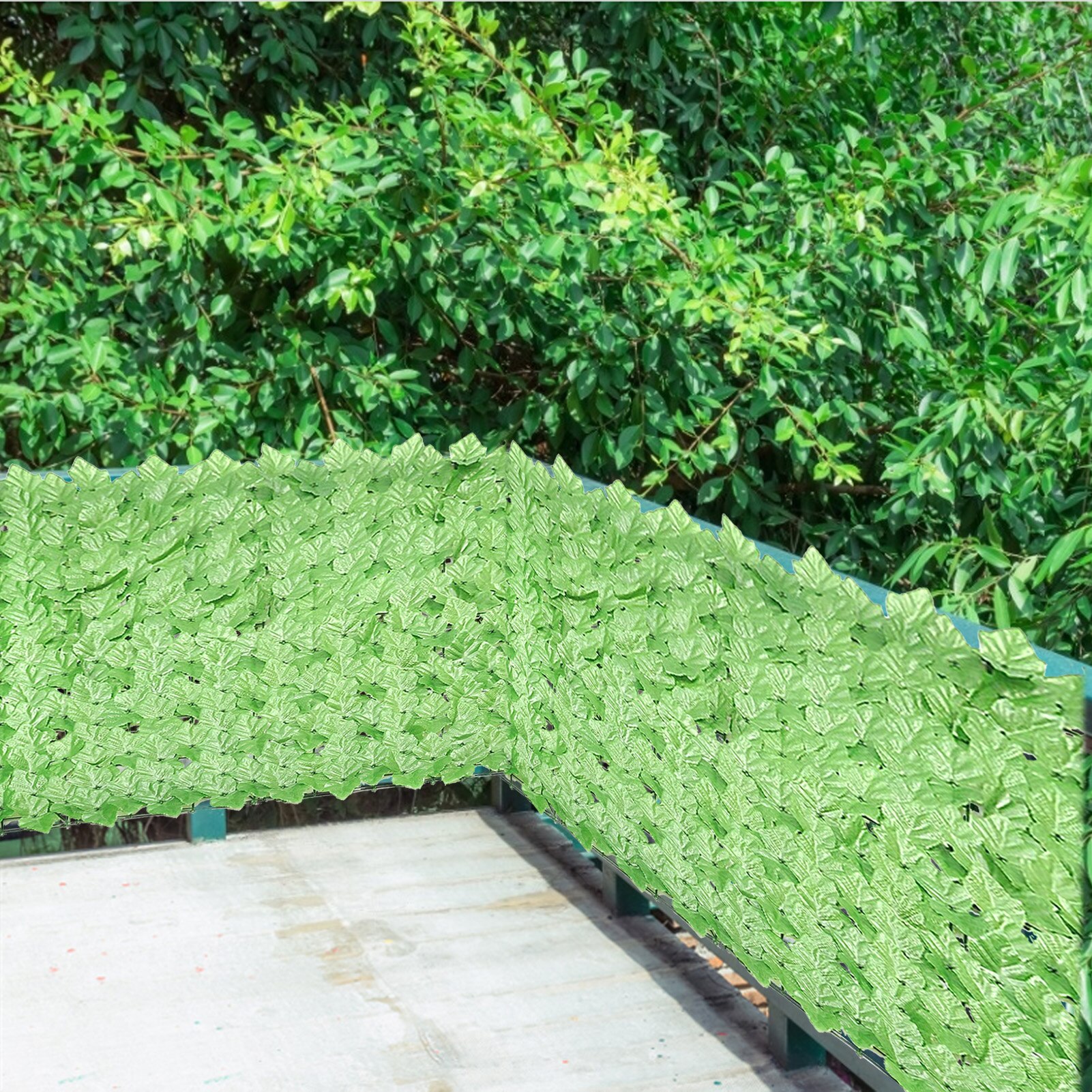 1.3M Artificial Leaf Garden Fence Screening Roll UV Fade Protected Privacy Artificial Fence Wall Landscaping Ivy Garden Fence