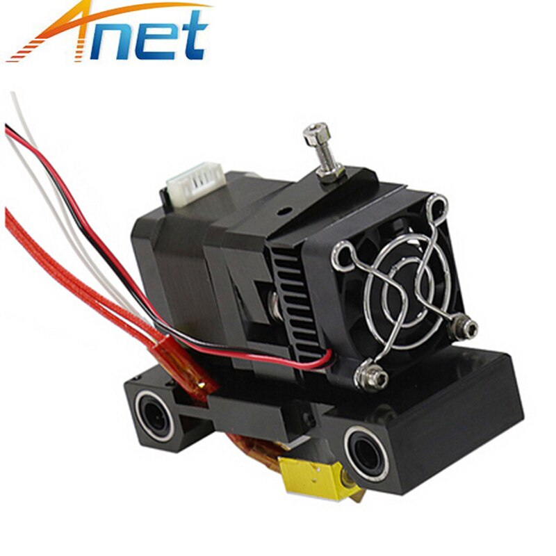 Extrusora Anet A6 A8, cabezal de impresora 3D MK8, Extrusor de boquilla Hotend de un solo cabezal en forma de J, boquilla Extra de 1,75/3mm ABS/PLA, pieza de motor de 42 pasos