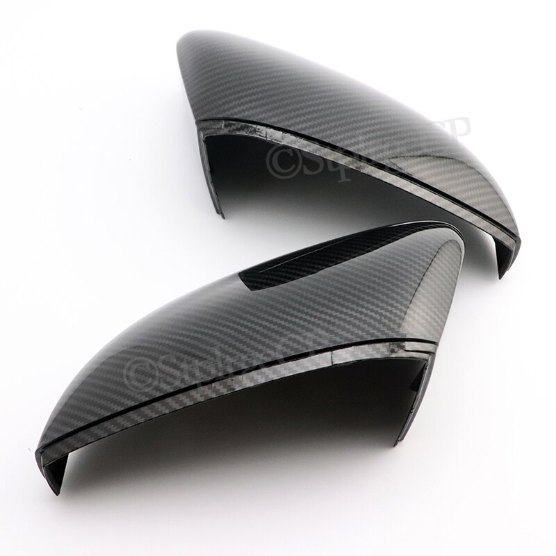 Side Mirror Cover caps For Volkswagen Polo MK5 6R 6C (Carbon look) Door wing replacement