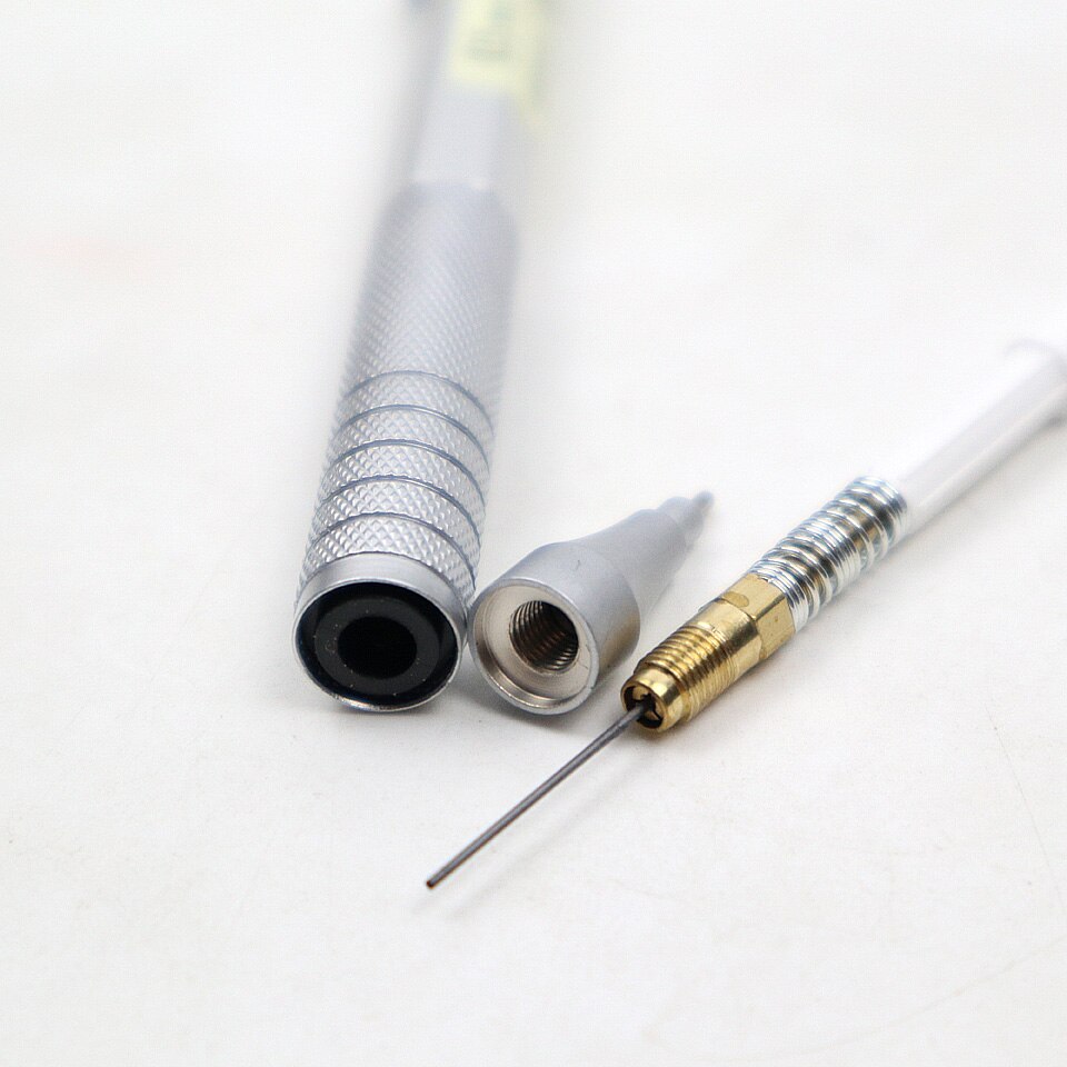 Mechanical Pencil 0.5mm 2B Full Metal Silver Automatic Pencils for Painting Writing Supplies Pencils
