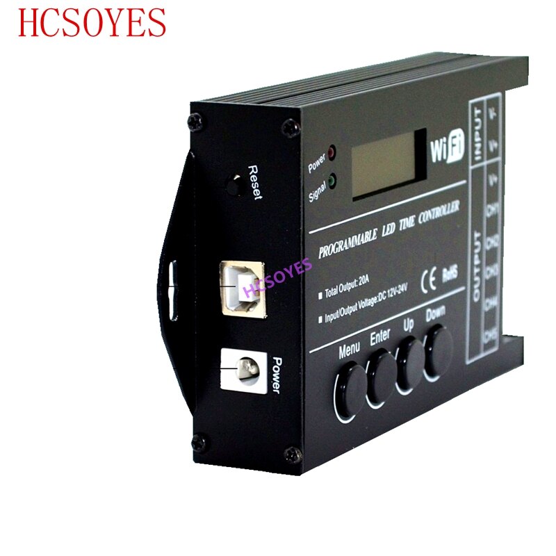 Regolatore Di Tempo Programmabile TC421 WiFi, 5 Canali Per Luci LED - Controllo Da App, Timer, Dimmer, Per Casa E Negozi