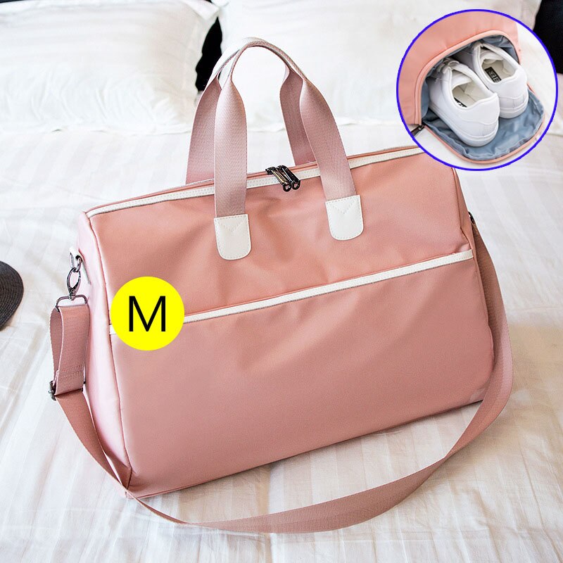 Fitness gym bag sac de sport bags tørr våte håndvesker svømming for kvinner sko tas reise trening vanntett bolsa  xa68a: Stil 2 rosa m