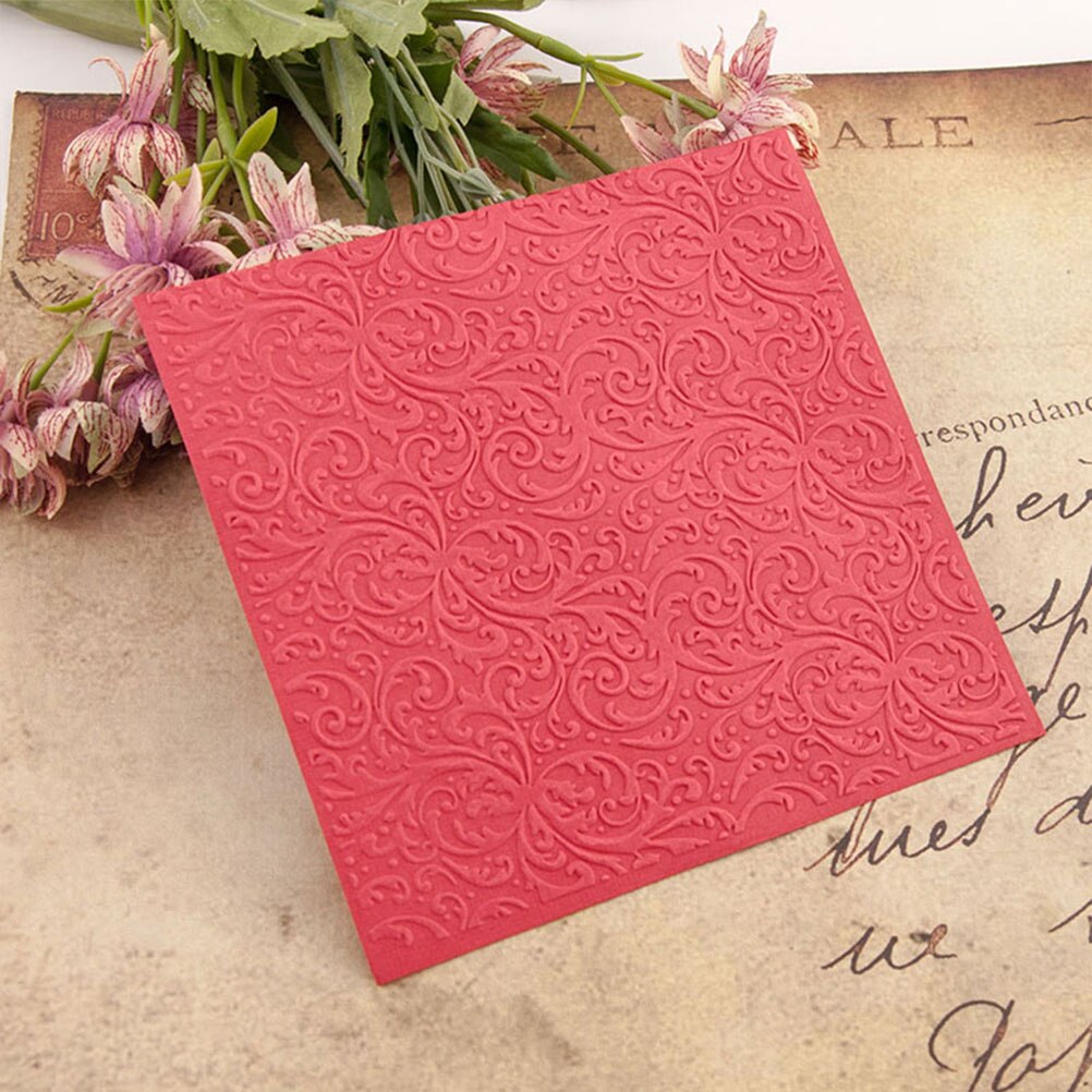 2Pcs Bump Embossing Dies Plastic DIY Template Handmade Art Craft DIY Stencil DIY Crafts (Handwritten Text Pattern)