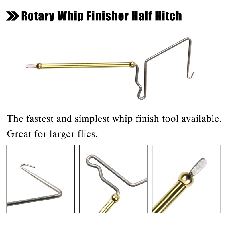 Roterende Vliegbinden Bankschroef Gereedschap Kit Zweep Finisher Spoel Houder Spoel Threader Bodkin Naald Fly Koppelverkoop Gereedschappen Voor Teasers En jigs: Whip Finisher A