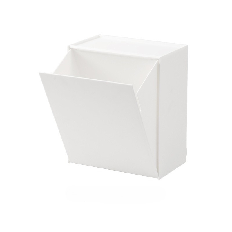 Storage Box Home Wall Mounted Non Perforated Miscellaneous Convenient Storage Box Bathroom Multi functional Storage Rack: Light Grey