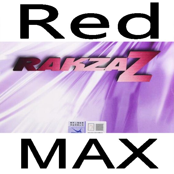 Originale Yasaka RAKZA Z ping pong gomma B-87 brufoli in attacco veloce con ciclo continuo per ping pong racchetta ping pong racchetta: rosso MAX
