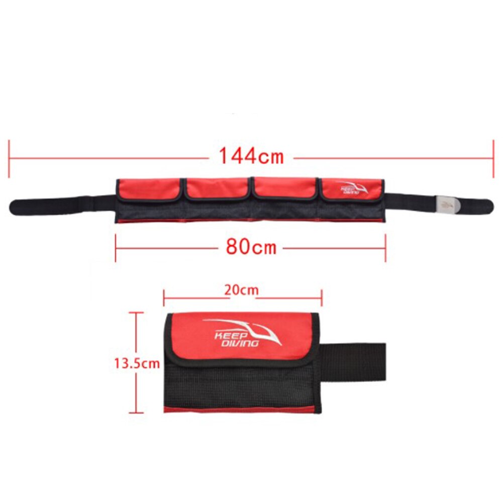 Duiken Duiker Gewicht Riem Met 4 Pocket Duurzaam Scuba Dive Gewicht System Gear Tas Duiken Pocket Gear Duiken Gewicht Riem pocket