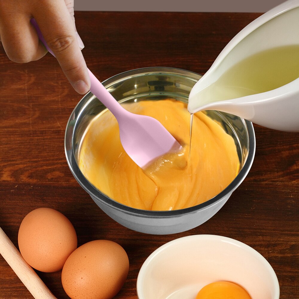 Cuenco mezclador EHZ de acero inoxidable para ensalada, conjunto de 8 Uds. Fresco sellado de Bol, herramienta de cocina cepilladora afilada para hornear pasteles y verduras