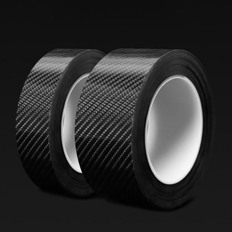 Carbon Fiber Auto Sticker Protector Strip Nano Sticker Auto Instaplijsten Anti Kras Tape Botsing Scuff Diy Plakken Bescherming Film