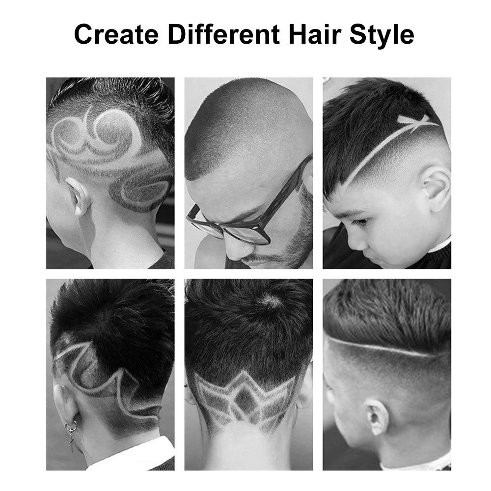 Electric Hair Trimmer Rechargeable Hair Cutter Home Use Washable Hair Cutting Set